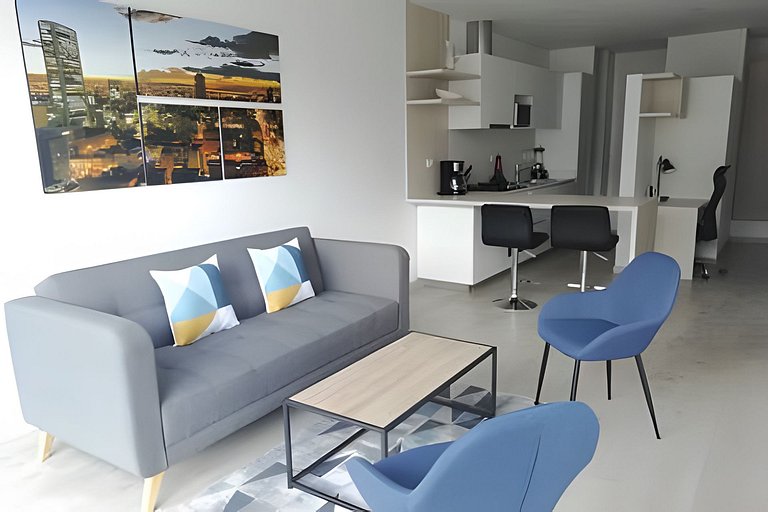 Modern apartment with view