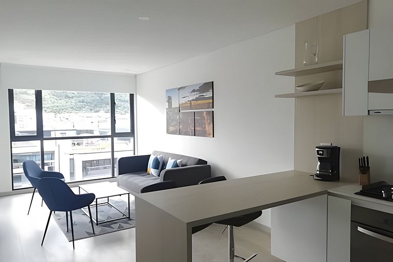 Modern apartment with view