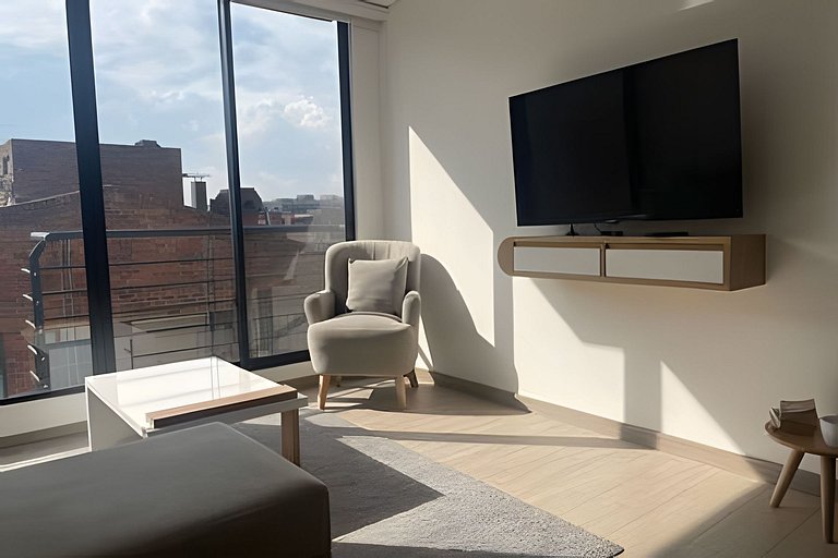 Two rooms apartment close to Virrey park