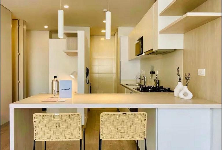 Apartamento comodo con vista a la montaña