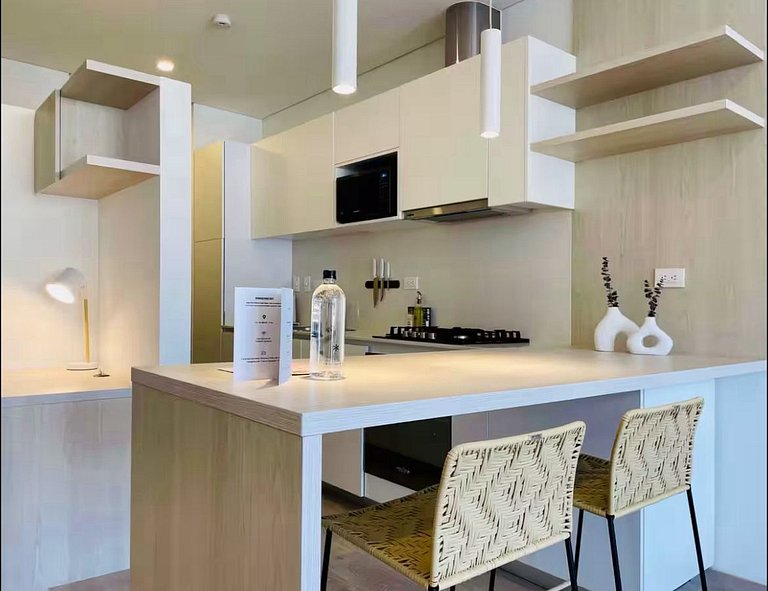 Apartamento comodo con vista a la montaña