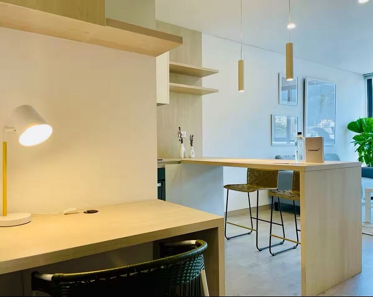 Apartamento comodo con vista a la montaña