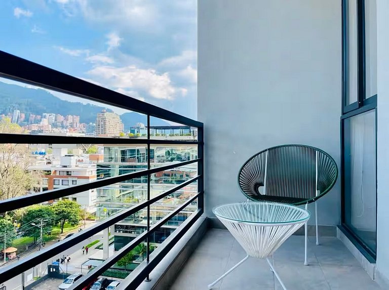 Apartamento comodo con vista a la montaña