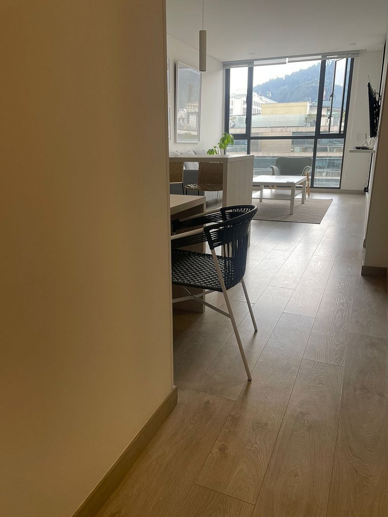 Apartamento comodo con vista a la montaña