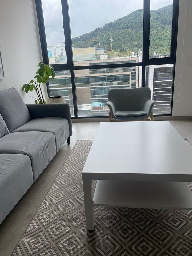 Apartamento comodo con vista a la montaña