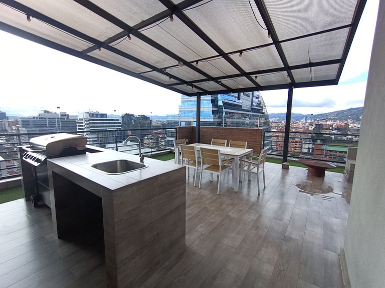 Apartamento comodo con vista a la montaña