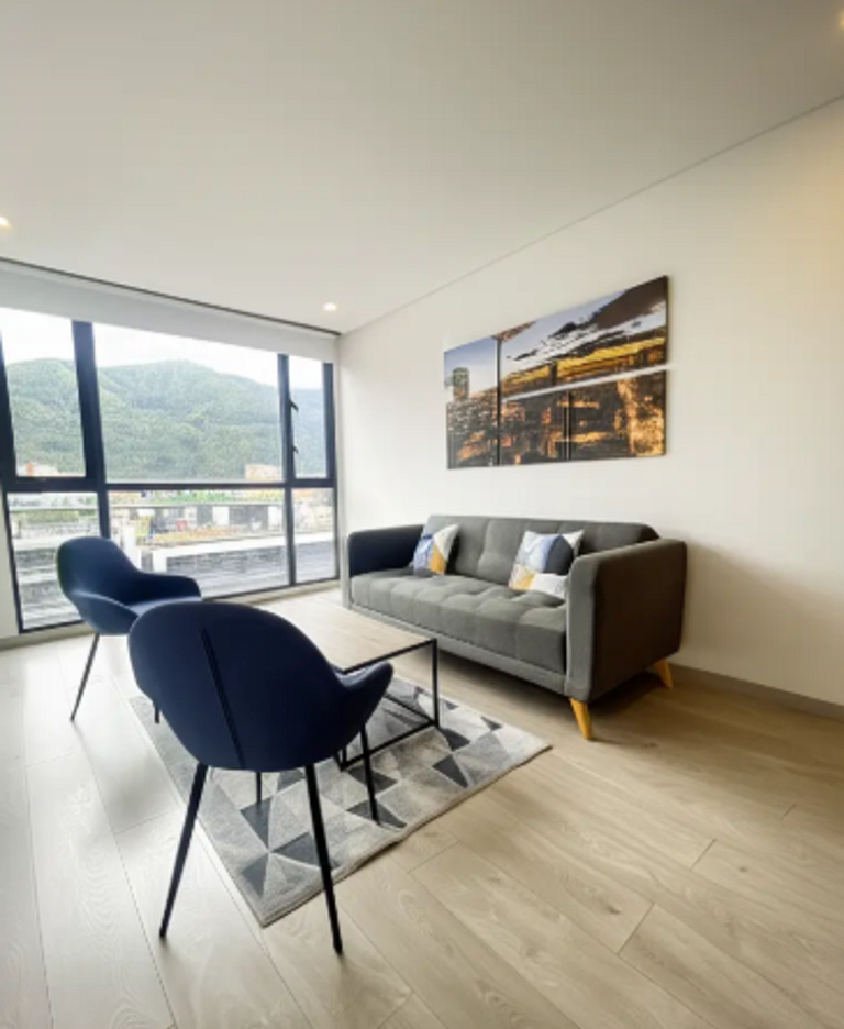 Apartamento comodo y moderno con vista.