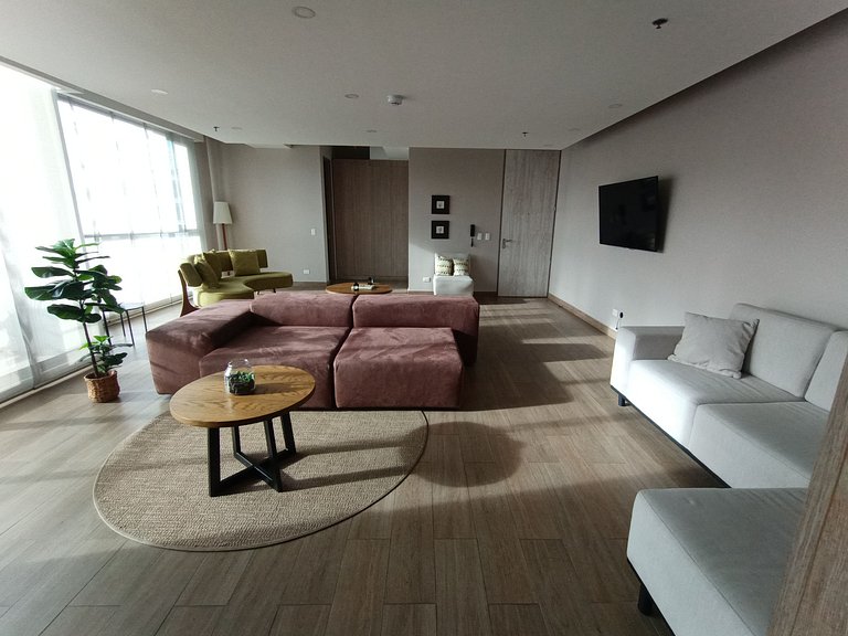 Modern apartment with view