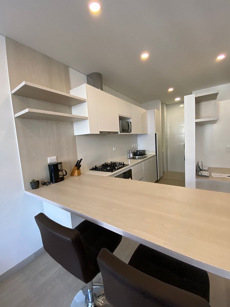 Apartment with prime location and mountain view