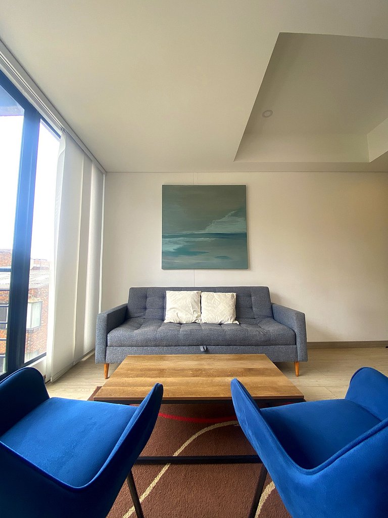 Two rooms with design and comfort